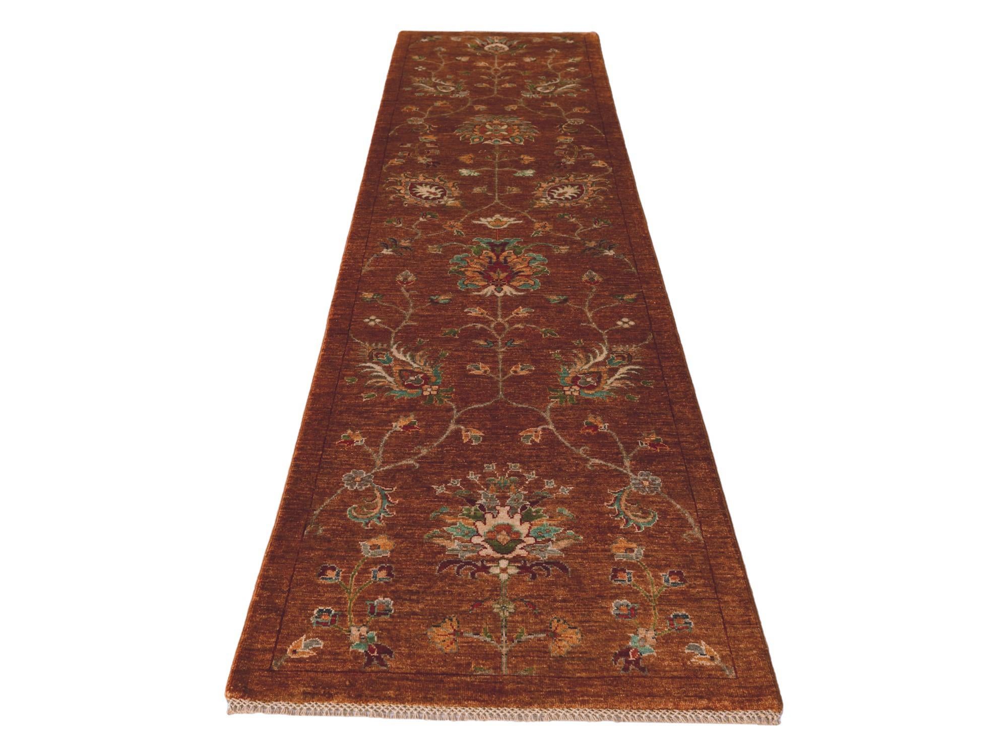 2' 8 x 10' 6 Hand Knotted Ariana Ziegler Runner Rug