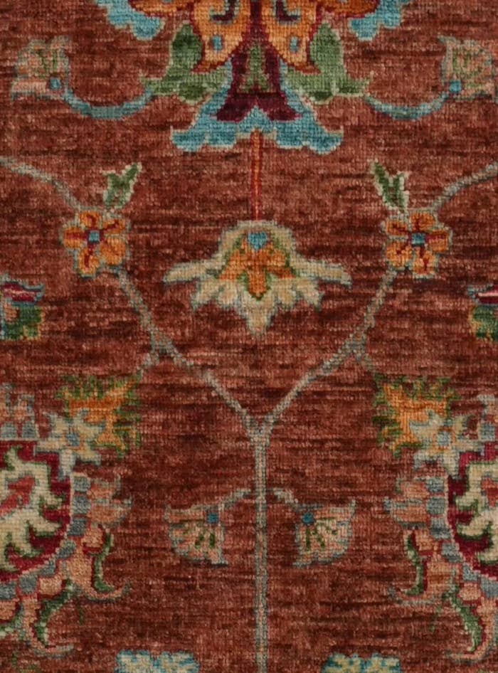 Detail image of 2' 8 x 10' 6 Hand Knotted Ariana Ziegler Runner Rug