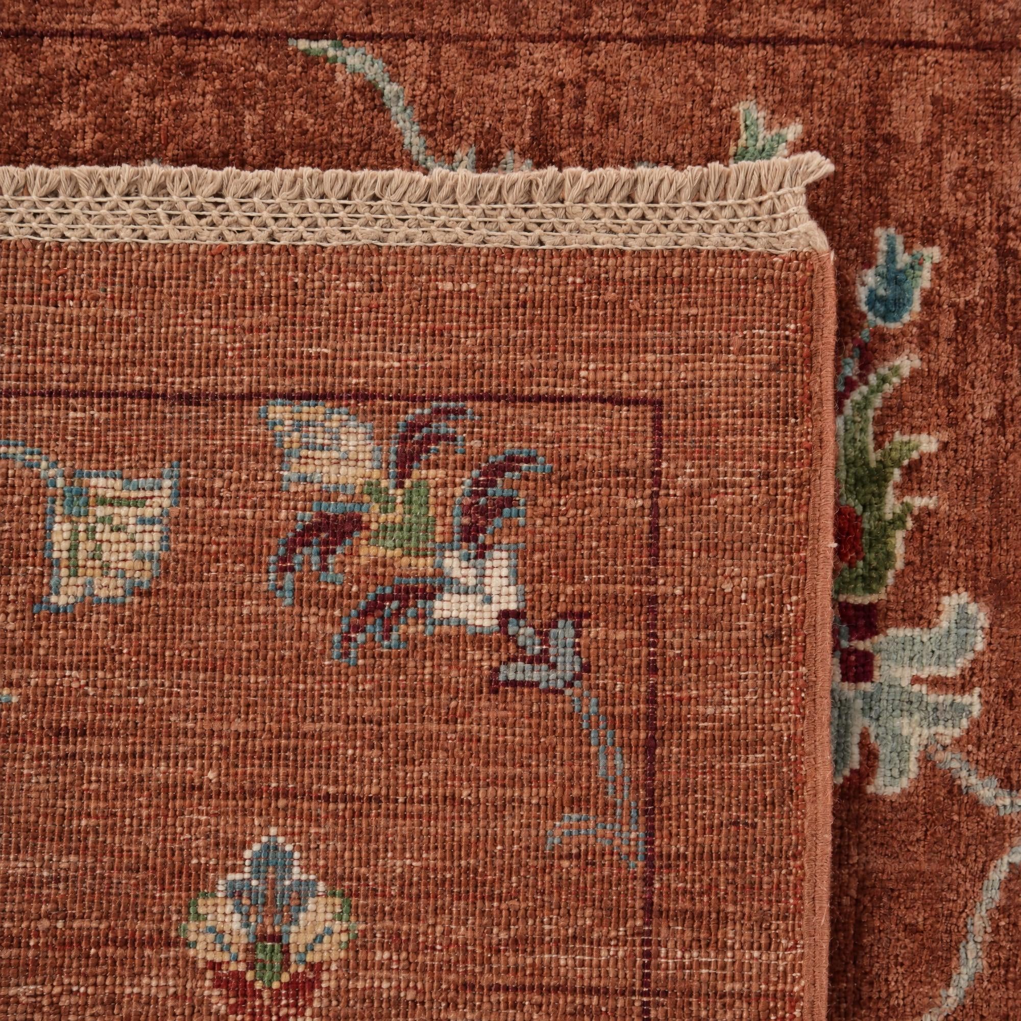 80cm x 320cm Hand Knotted Ariana Ziegler Runner Rug