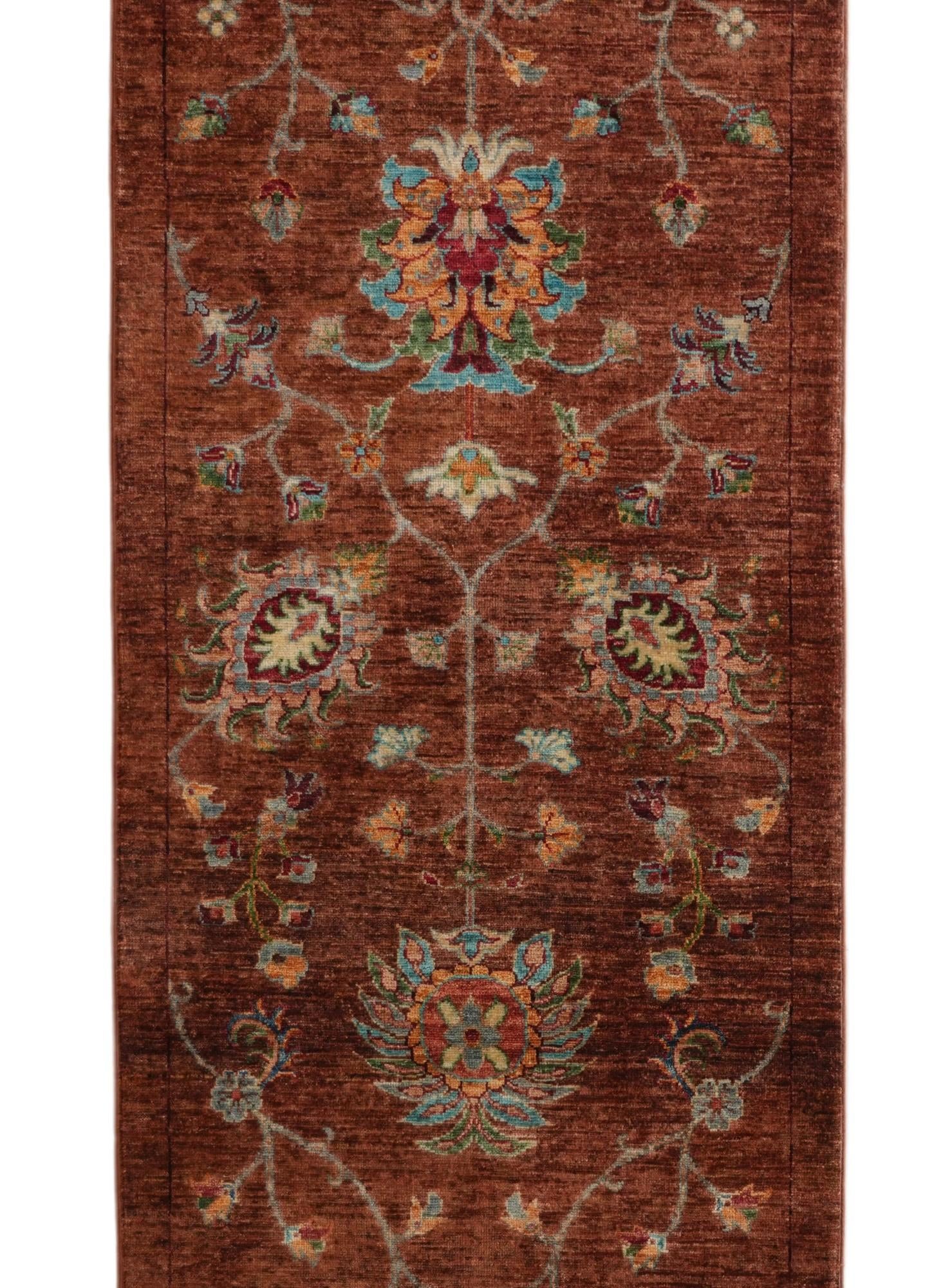 2' 8 x 10' 6 Hand Knotted Ariana Ziegler Runner Rug