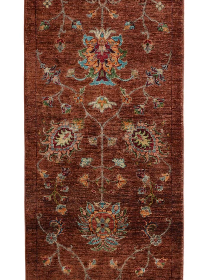Detail image of 2' 8 x 10' 6 Hand Knotted Ariana Ziegler Runner Rug