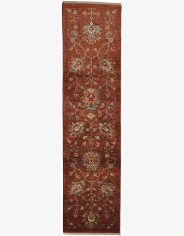 2' 8 x 10' 6 Hand Knotted Ariana Ziegler Runner Rug
