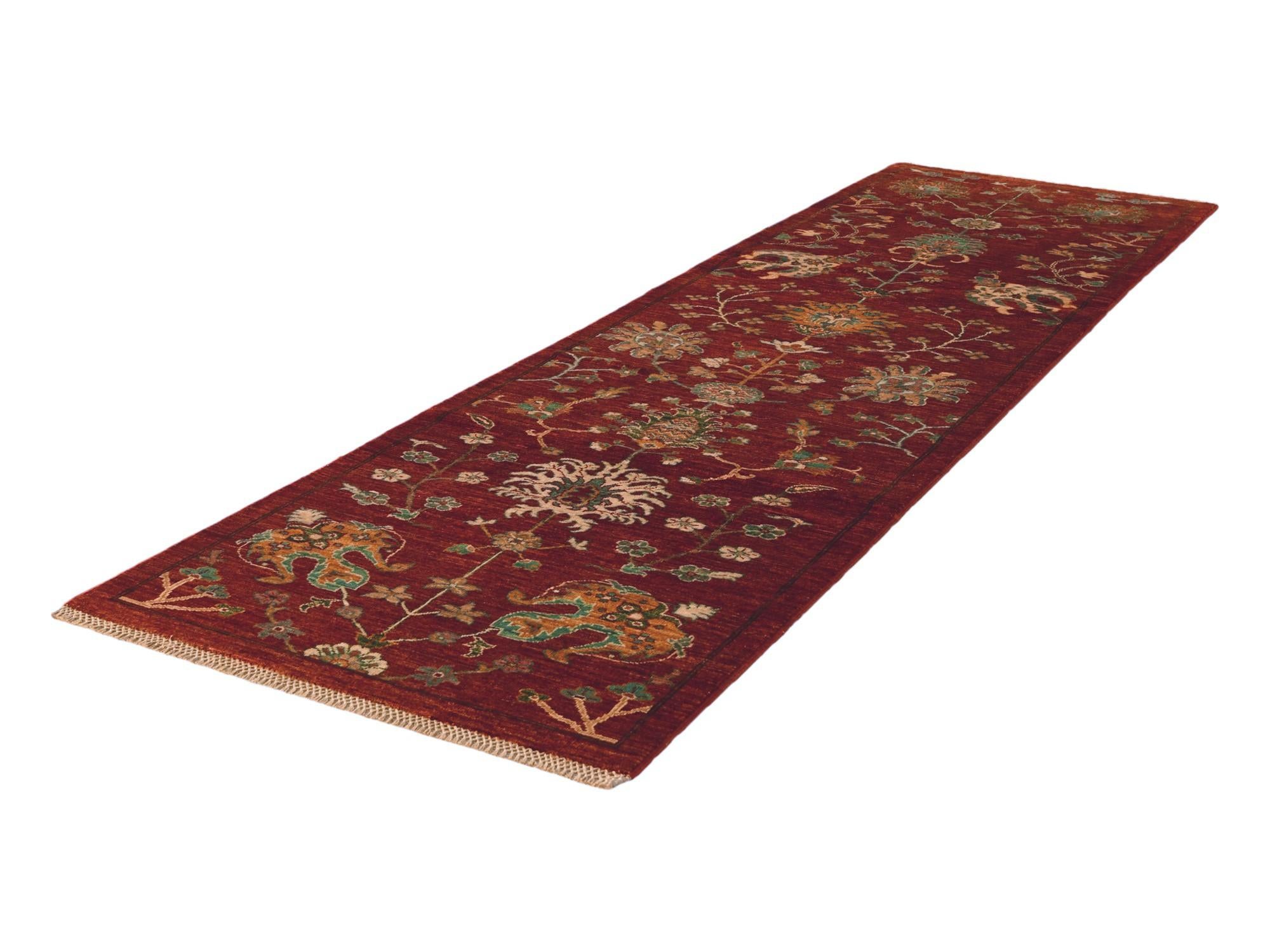 2' 10 x 10' Hand Knotted Ariana Ziegler Runner Rug