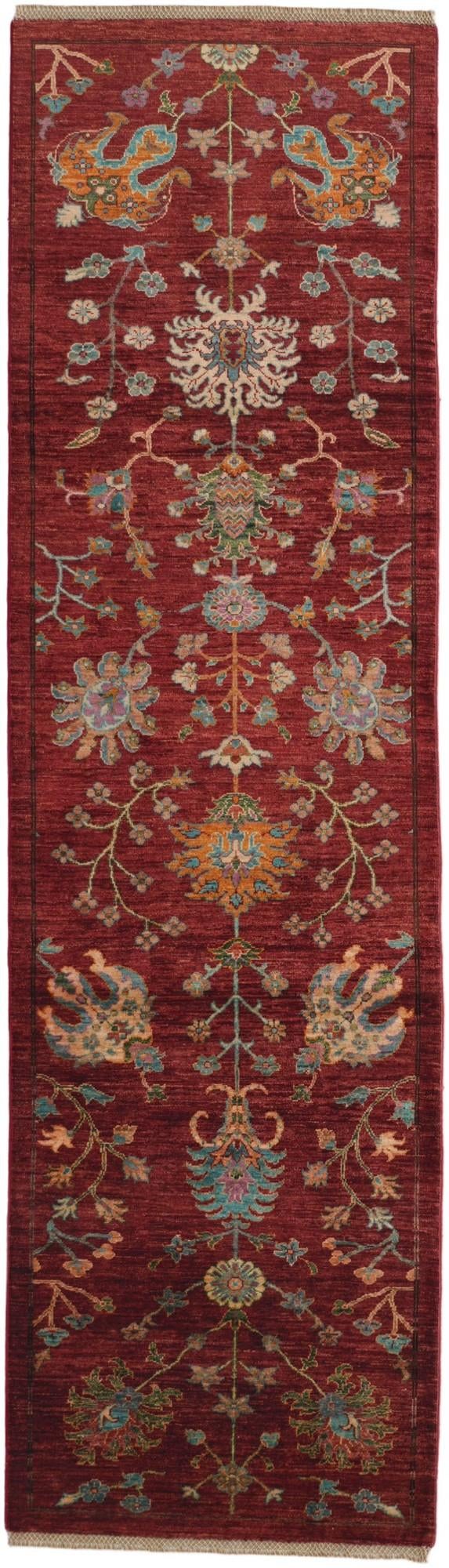 2' 10 x 10' Hand Knotted Ariana Ziegler Runner Rug