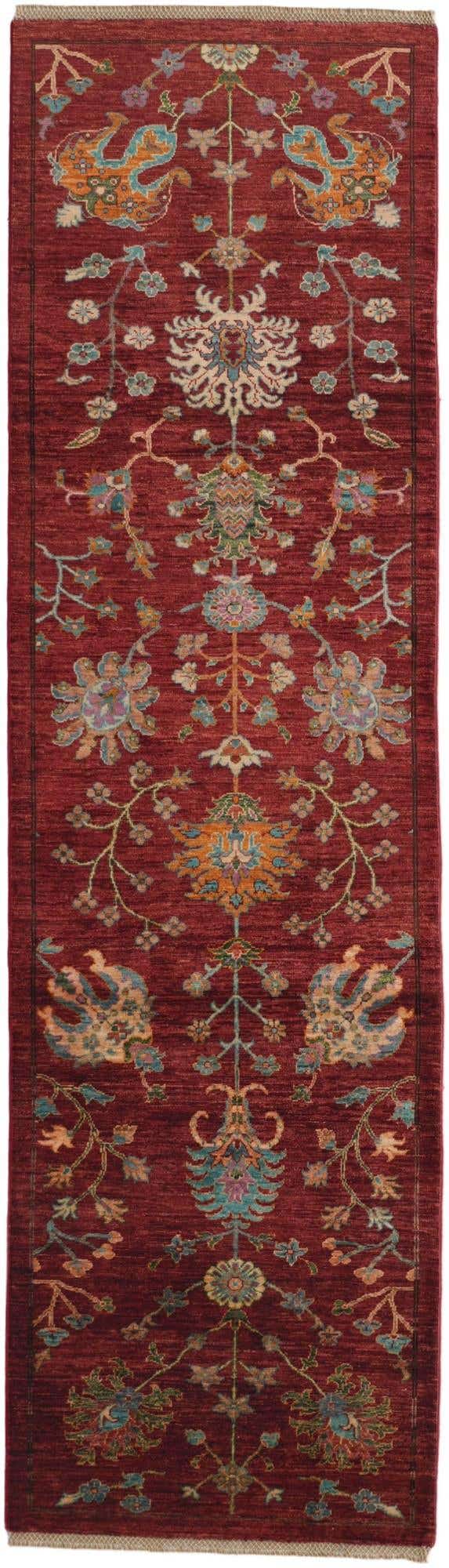 2' 10 x 10' Hand Knotted Ariana Ziegler Runner Rug