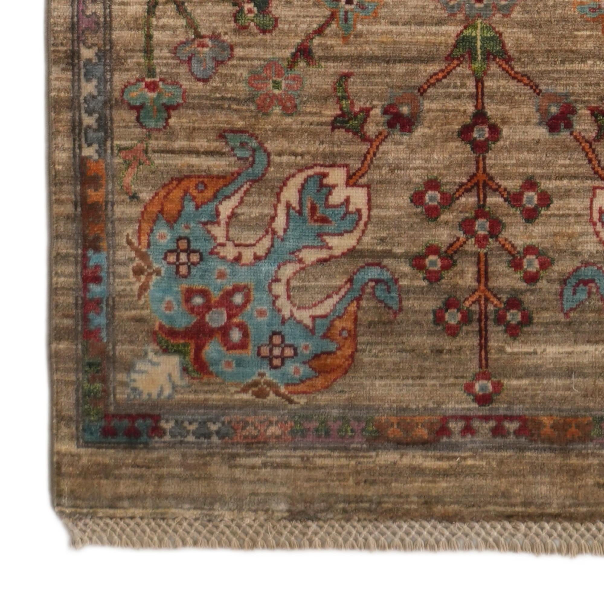2' 7 x 10' 11 Hand Knotted Ariana Ziegler Runner Rug