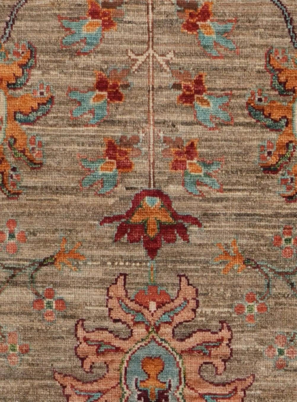 2' 7 x 10' 11 Hand Knotted Ariana Ziegler Runner Rug