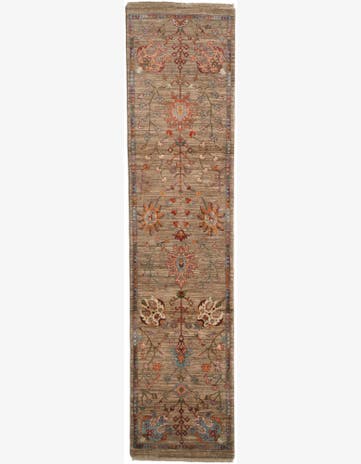 2' 7 x 10' 11 Hand Knotted Ariana Ziegler Runner Rug