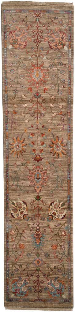 2' 7 x 10' 11 Hand Knotted Ariana Ziegler Runner Rug