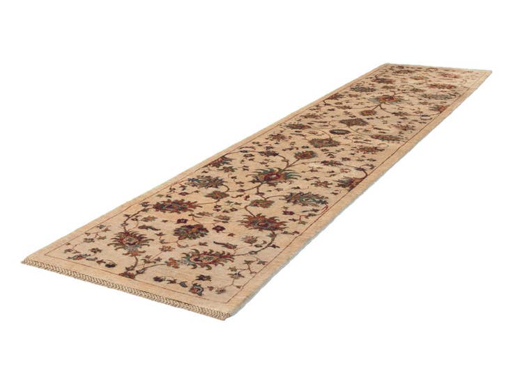 Detail image of 2' 9 x 12' Hand Knotted Ariana Ziegler Runner Rug