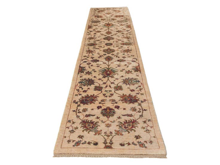 Detail image of 2' 9 x 12' Hand Knotted Ariana Ziegler Runner Rug