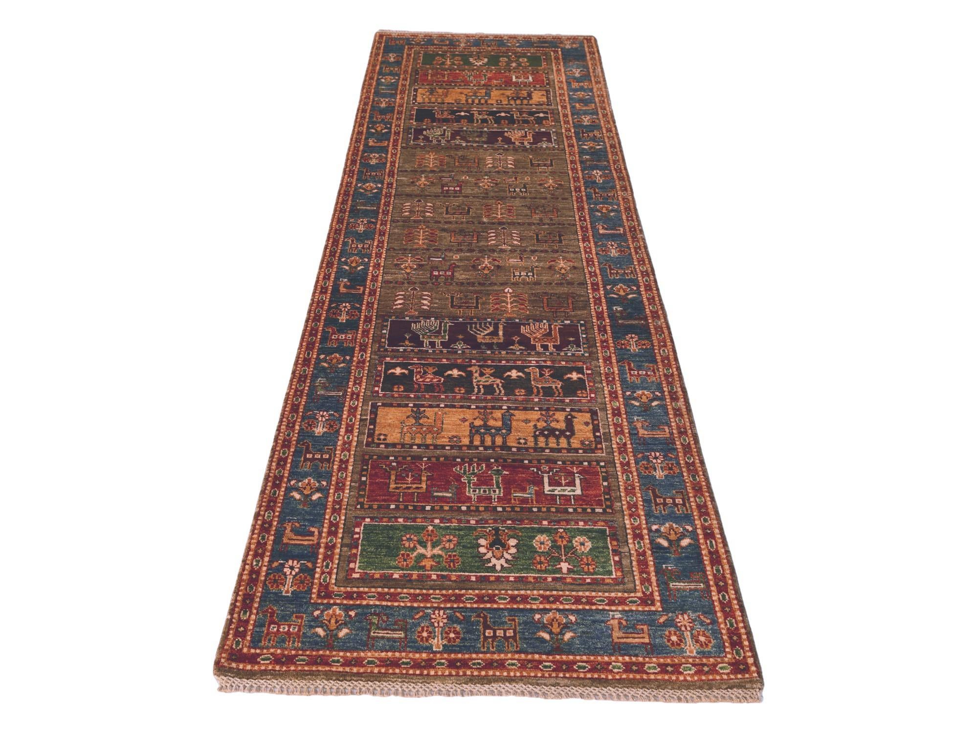 2' 11 x 9' 7 Hand Knotted Ariana Ziegler Runner Rug