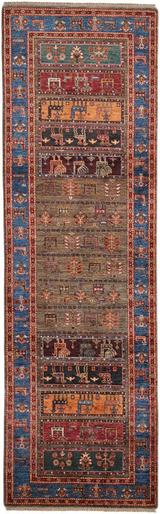 2' 11 x 9' 7 Hand Knotted Ariana Ziegler Runner Rug