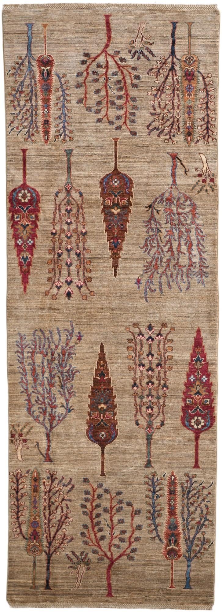 3' 6 x 9' 9 Hand Knotted Ariana Ziegler Runner Rug