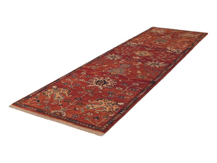 Detail image of 2' 10 x 9' 11 Hand Knotted Ariana Ziegler Runner Rug