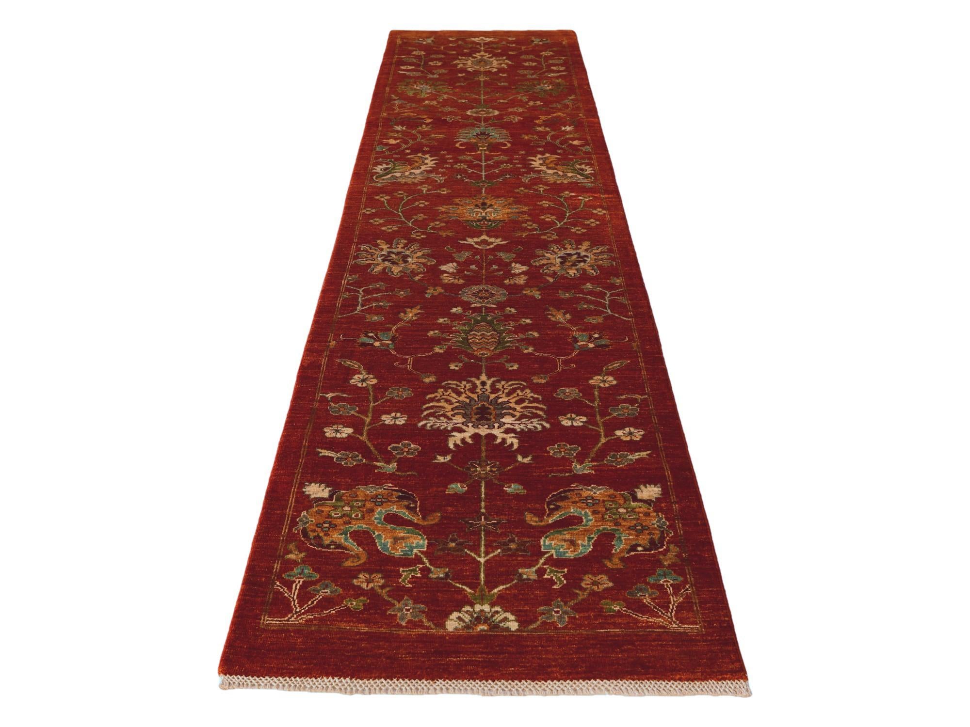 2' 9 x 11' 7 Hand Knotted Ariana Ziegler Runner Rug