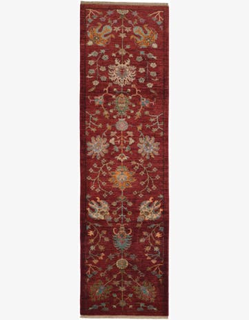 2' 9 x 9' 10 Hand Knotted Ariana Ziegler Runner Rug
