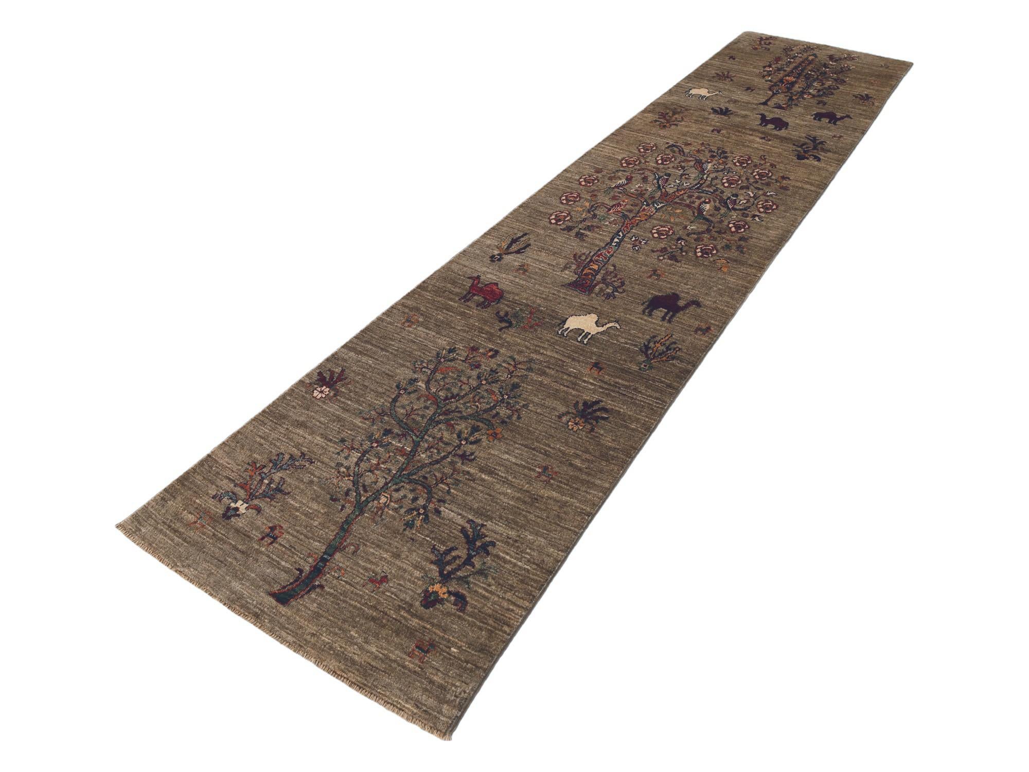 80cm x 330cm Hand Knotted Ariana Ziegler Runner Rug