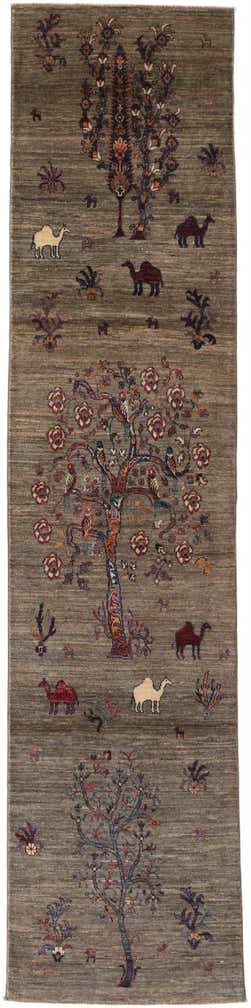 2' 8 x 10' 10 Hand Knotted Ariana Ziegler Runner Rug