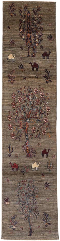 Detail image of 2' 8 x 10' 10 Hand Knotted Ariana Ziegler Runner Rug