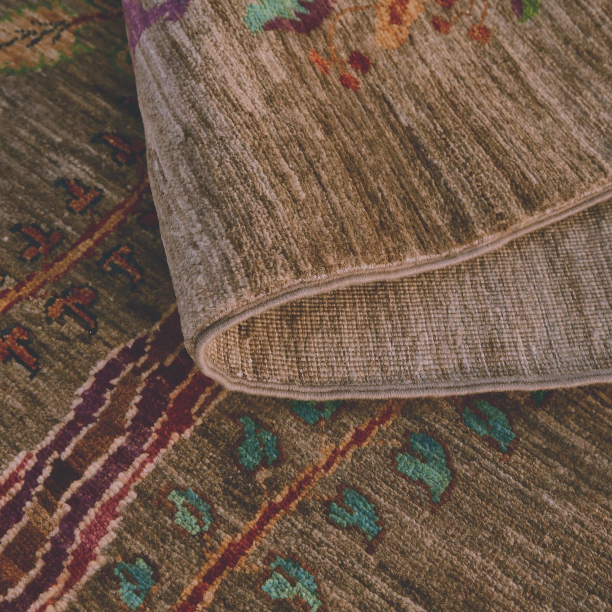 2' 10 x 10' 4 Hand Knotted Ariana Ziegler Runner Rug