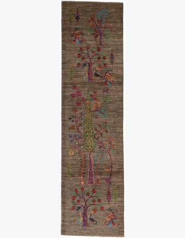 2' 10 x 10' 4 Hand Knotted Ariana Ziegler Runner Rug