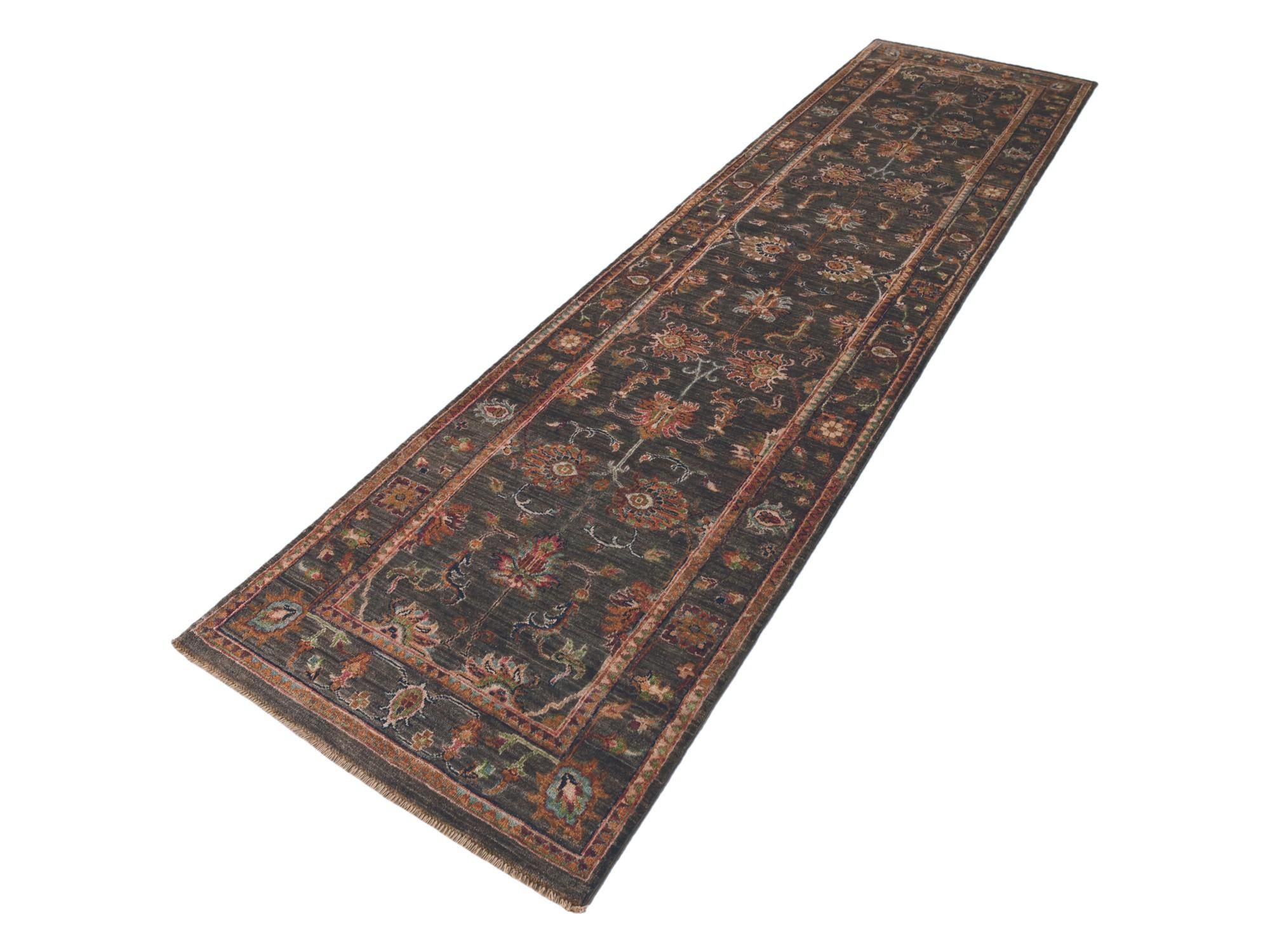 85cm x 315cm Hand Knotted Ariana Ziegler Runner Rug