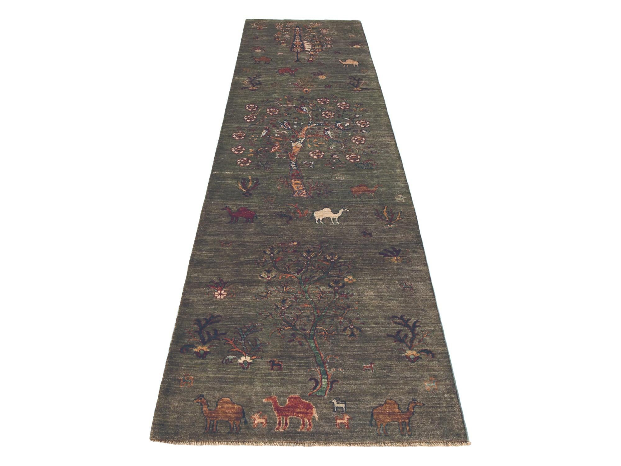 2' 9 x 10' 2 Hand Knotted Ariana Ziegler Runner Rug