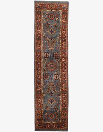 2' 8 x 10' 2 Hand Knotted Ariana Ziegler Runner Rug