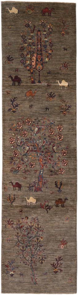 Detailansicht von 85cm x 320cm Handgeknüpft Ariana Ziegler Läufer Teppich