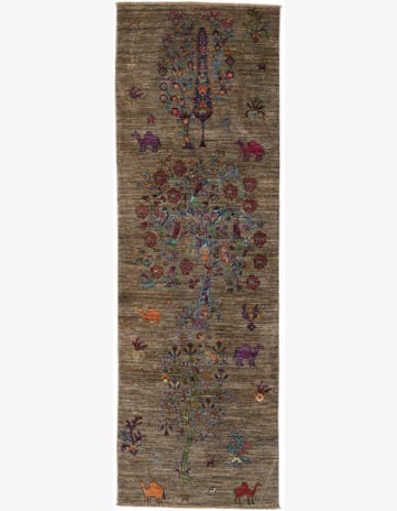 2' 10 x 8' 6 Hand Knotted Ariana Ziegler Runner Rug