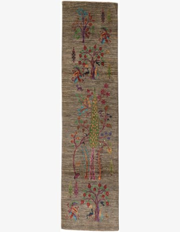 2' 7 x 10' 4 Hand Knotted Ariana Ziegler Runner Rug