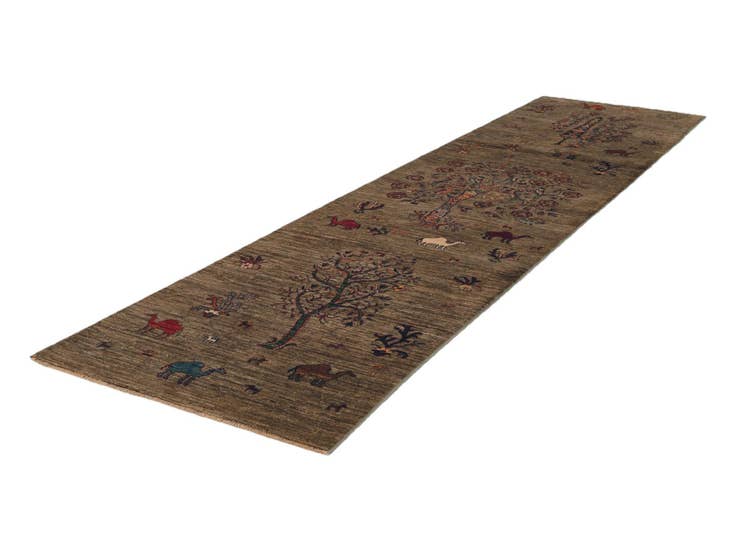 Detail image of 2' 8 x 11' 3 Hand Knotted Ariana Ziegler Runner Rug