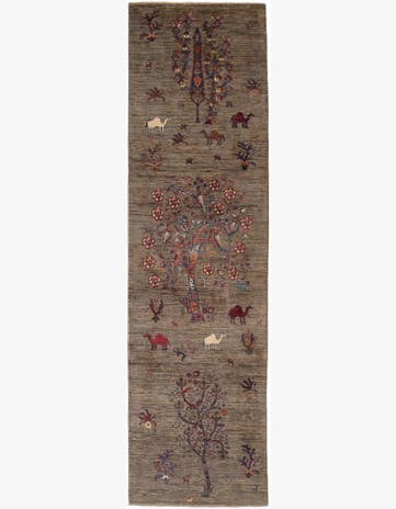 2' 9 x 9' 8 Hand Knotted Ariana Ziegler Runner Rug