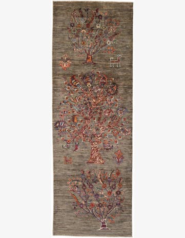 2' 9 x 7' 11 Hand Knotted Ariana Ziegler Runner Rug