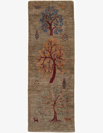 2' 9 x 7' 7 Hand Knotted Ariana Ziegler Runner Rug