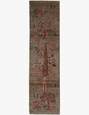 2' 9 x 10' Hand Knotted Ariana Ziegler Runner Rug