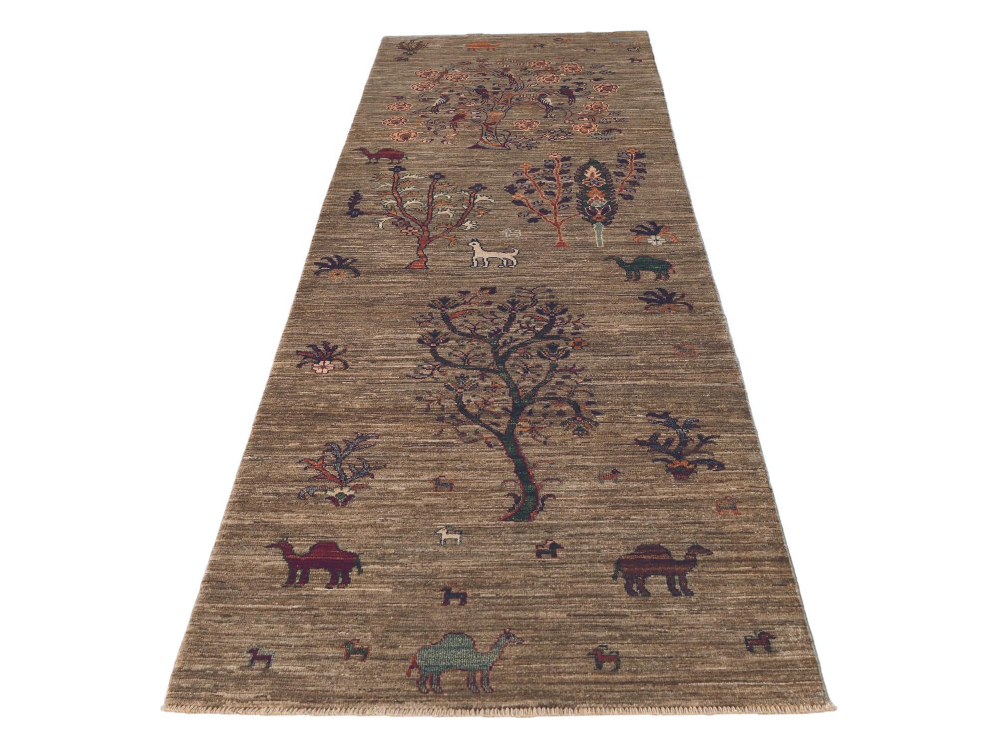 2' 9 x 9' 5 Hand Knotted Ariana Ziegler Runner Rug