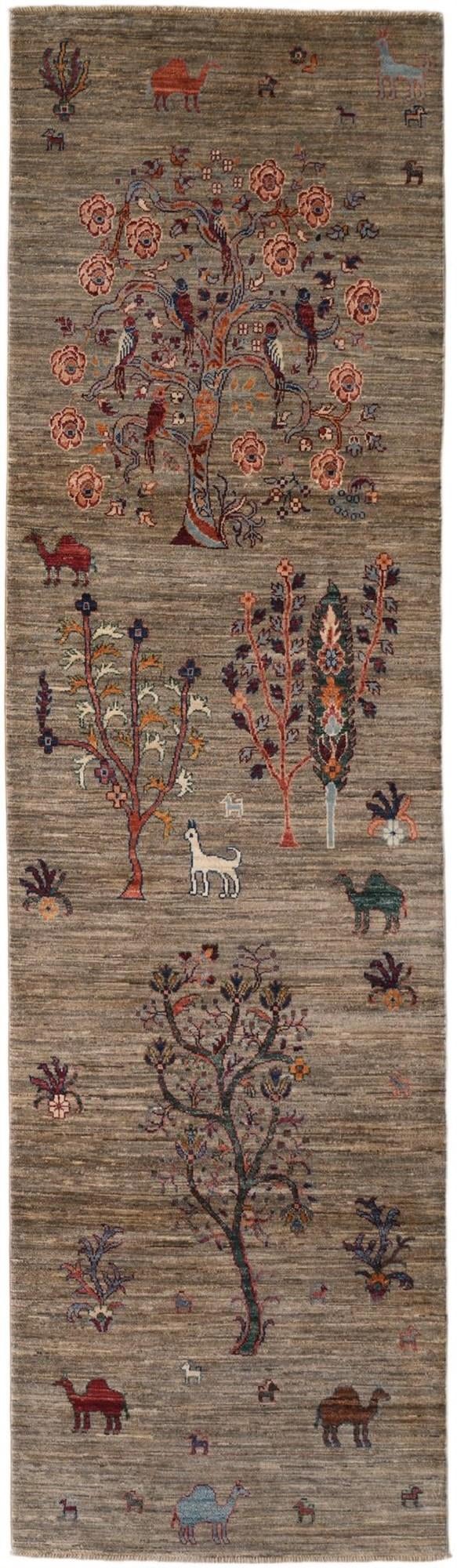 2' 9 x 9' 5 Hand Knotted Ariana Ziegler Runner Rug