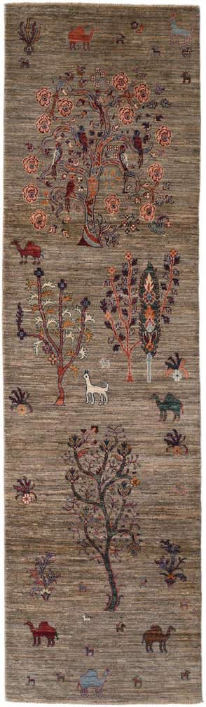 2' 9 x 9' 5 Hand Knotted Ariana Ziegler Runner Rug