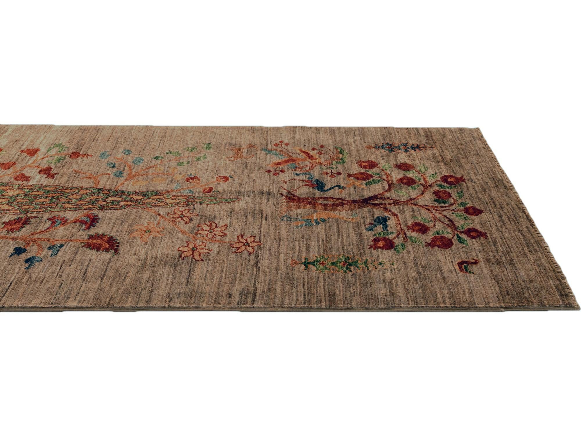 2' 9 x 8' 2 Hand Knotted Ariana Ziegler Runner Rug
