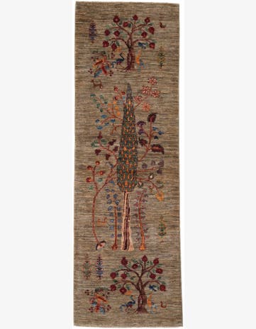 2' 9 x 8' 2 Hand Knotted Ariana Ziegler Runner Rug