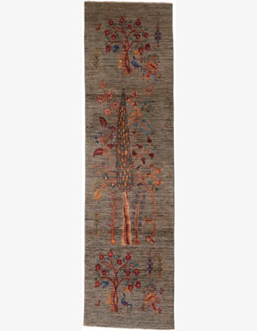 2' 7 x 9' 4 Hand Knotted Ariana Ziegler Runner Rug
