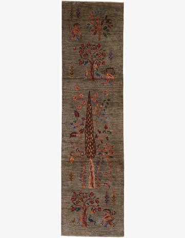 2' 10 x 10' 5 Hand Knotted Ariana Ziegler Runner Rug