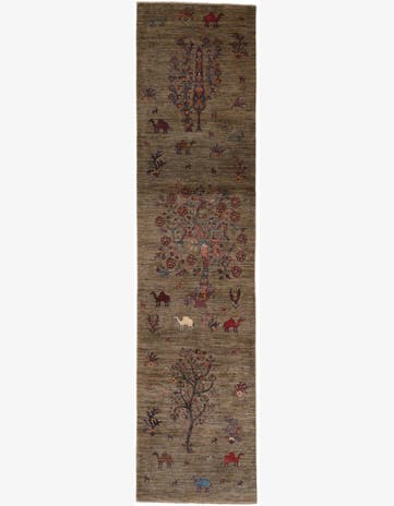 2' 9 x 11' 3 Hand Knotted Ariana Ziegler Runner Rug
