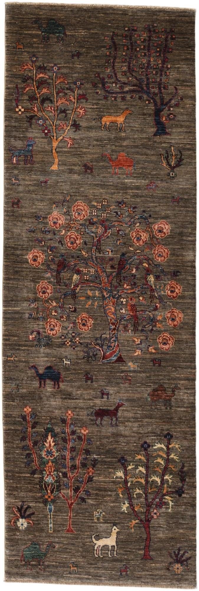 2' 8 x 8' Hand Knotted Ariana Ziegler Runner Rug