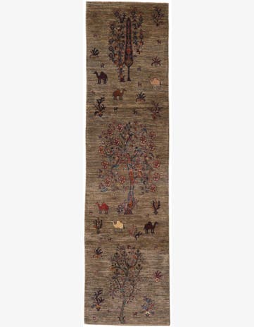 2' 9 x 10' 4 Hand Knotted Ariana Ziegler Runner Rug