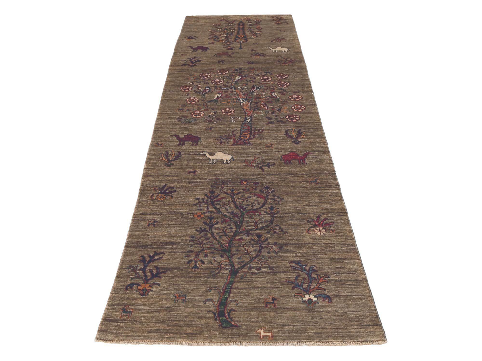 2' 7 x 9' 9 Hand Knotted Ariana Ziegler Runner Rug