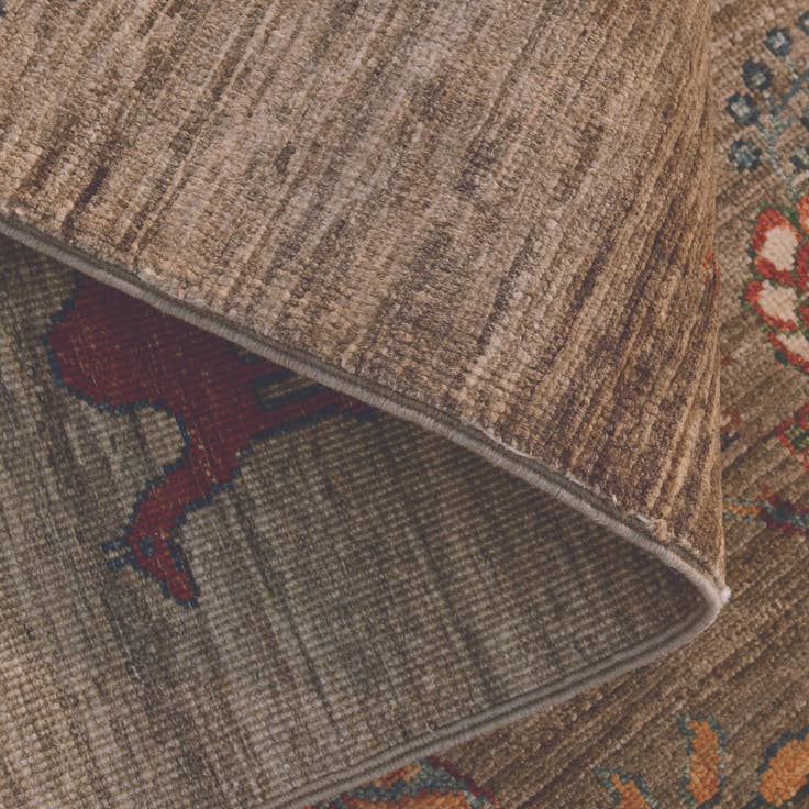Detail image of 2' 7 x 9' 9 Hand Knotted Ariana Ziegler Runner Rug