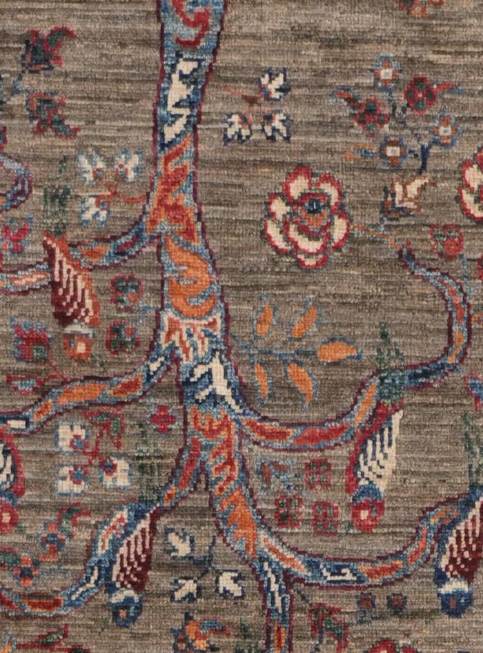 Detail image of 2' 7 x 9' 9 Hand Knotted Ariana Ziegler Runner Rug